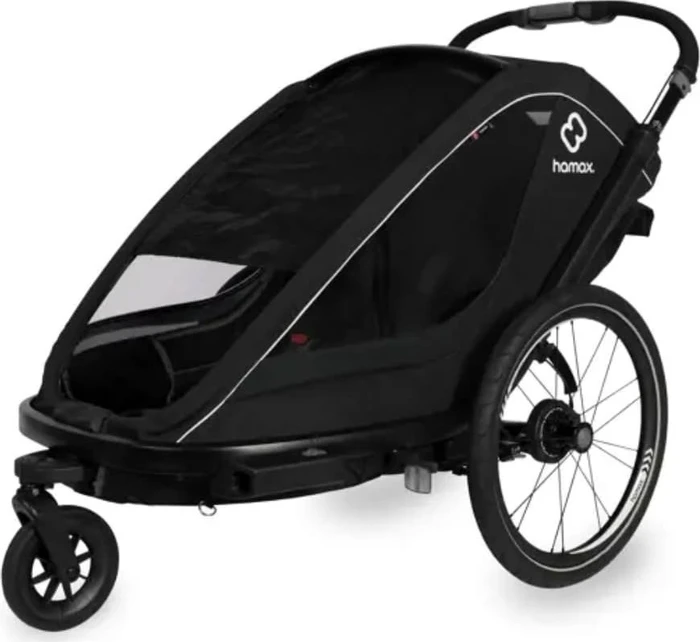 Hamax Breeze Double Fahrradanhänger schwarz
