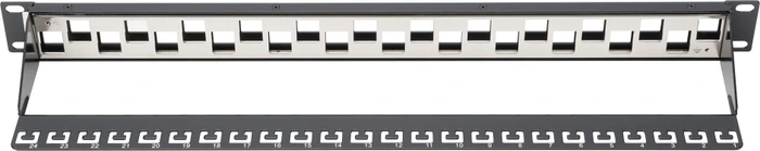 Digitus Professional 24-Port Patchpanel, 19", 1HE, schwarz