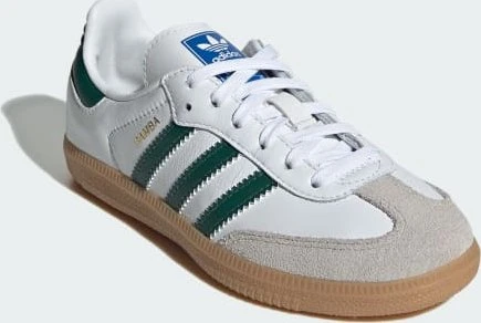 adidas Samba OG cloud white/collegiate green/gum (Junior)