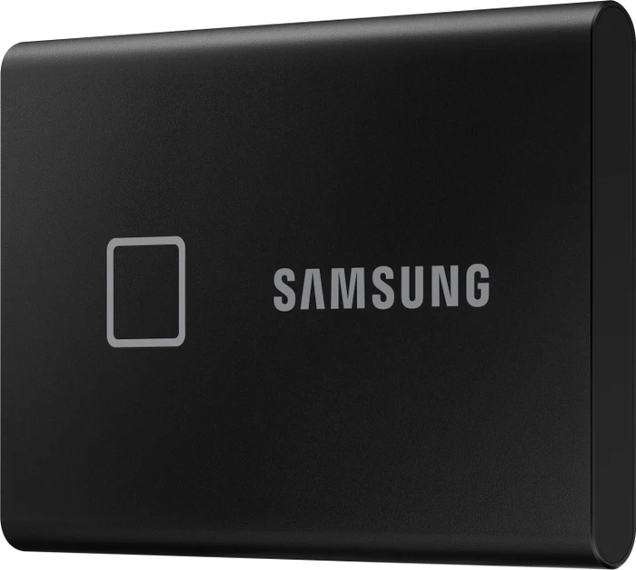 Samsung Portable SSD T7 Touch, Metallic Black, 500GB, USB-C 3.1