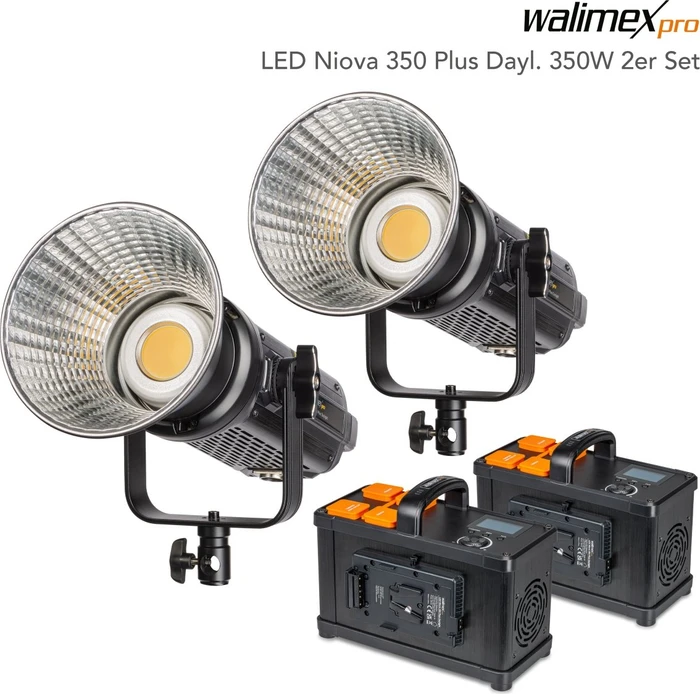 Walimex pro LED Niova 350 Plus Daylight 350W 2er Set