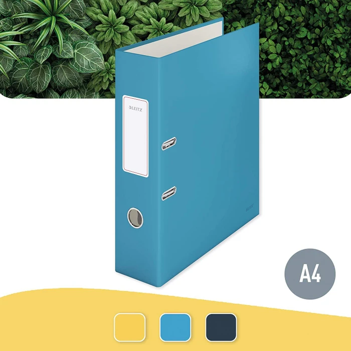 Leitz Qualitäts Ordner 2-Ring 180° Cosy Soft-Touch, 80mm, A4, blau