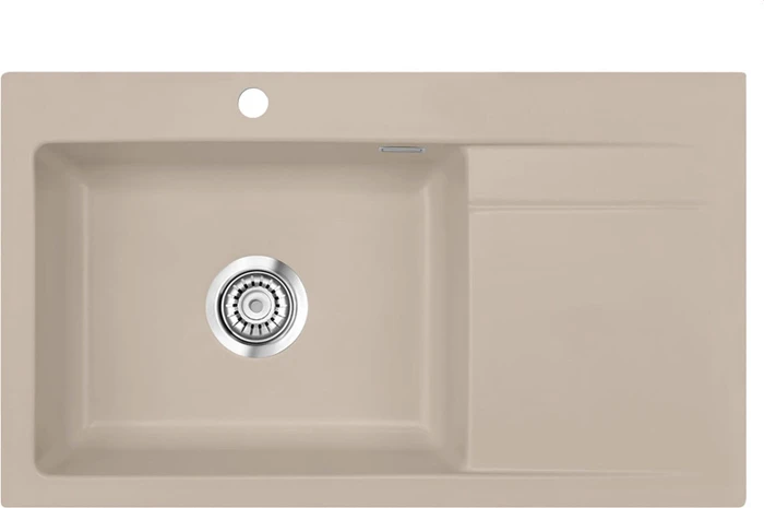 systemceram Stema 86 SL Einbau Becken links fango