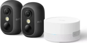 eufy eufyCam C35, schwarz, 2er-Pack inkl. HomeBase Mini, Set