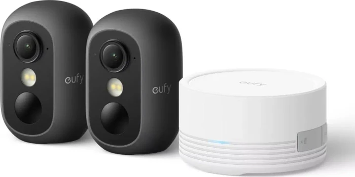 eufy eufyCam C35, schwarz, 2er-Pack inkl. HomeBase Mini, Set