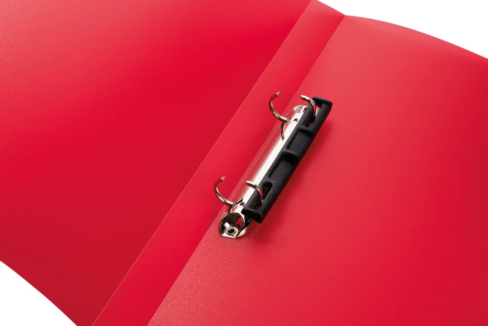 Herma Ringbuch 2-Ring, 25mm, A4, rot/transparent, 3er-Pack