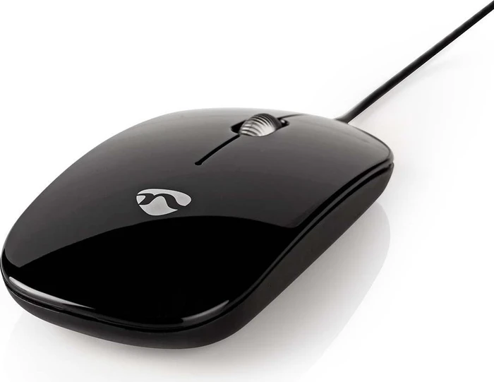 Nedis Wired Optical Mouse, schwarz, USB