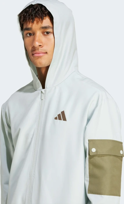 adidas Sportswear Woven Cargo Trainingsanzug wonder silver (Herren)