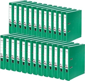 Falken Recycolor Ordner 2-Ring, 50mm, A4, grün, 25er-Pack