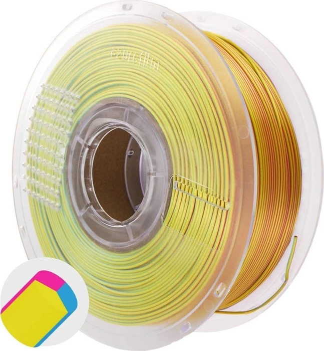 AzureFilm PLA Silk, Tri Color Sunrise Pop, Spule, 1.75mm