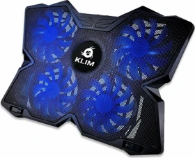 Klim Wind Laptop Cooling Pad, Notebook-Stand/Notebook-Kühler 11-19", schwarz/blau