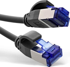 InLine Patchkabel Slim, PoE 87W, TPE (LSZH) flexibel, Cat6a, S/FTP, RJ-45/RJ-45, 30m, schwarz