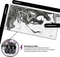 Nyfter Nyfpad XXL Liquid Premium Gaming Mousepad, 900x500mm, Design weiß/schwarz Vorschaubild