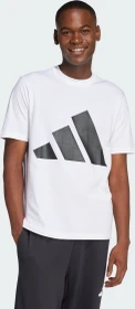adidas Essentials Big Logo T-Shirt kurzarm weiß/schwarz (Herren)