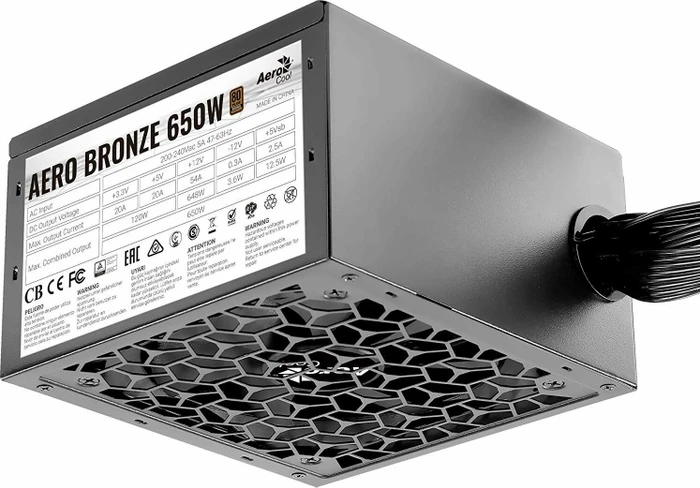 AeroCool Aero Bronze 650W, ATX 2.52