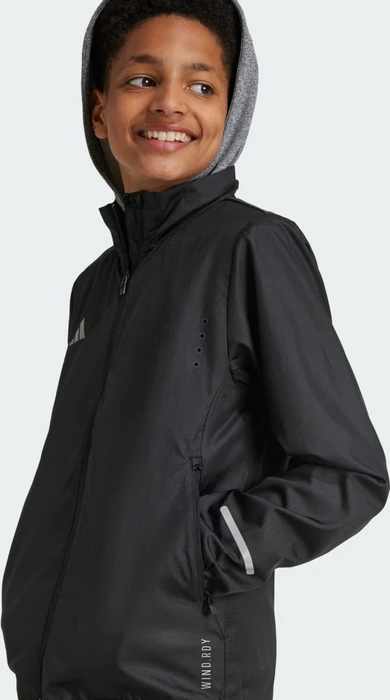 adidas Team Wind.RDY Funktionsjacke black/reflective silver (Junior)