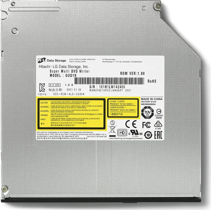 Hitachi-LG Data Storage GUD1N, UltraSlim schwarz, SATA