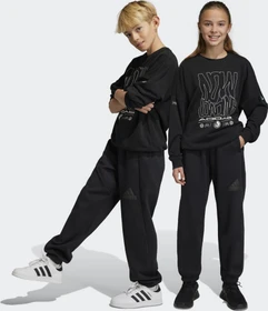 adidas Future Icons Logo Trainingshose lang schwarz (Junior)