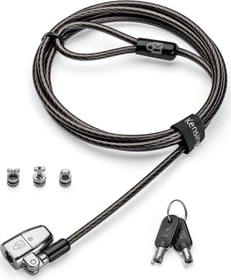 Kensington ClickSafe 2.0 Universelles 3-in-1 Laptopschloss, Kensington/Nano/Wedge
