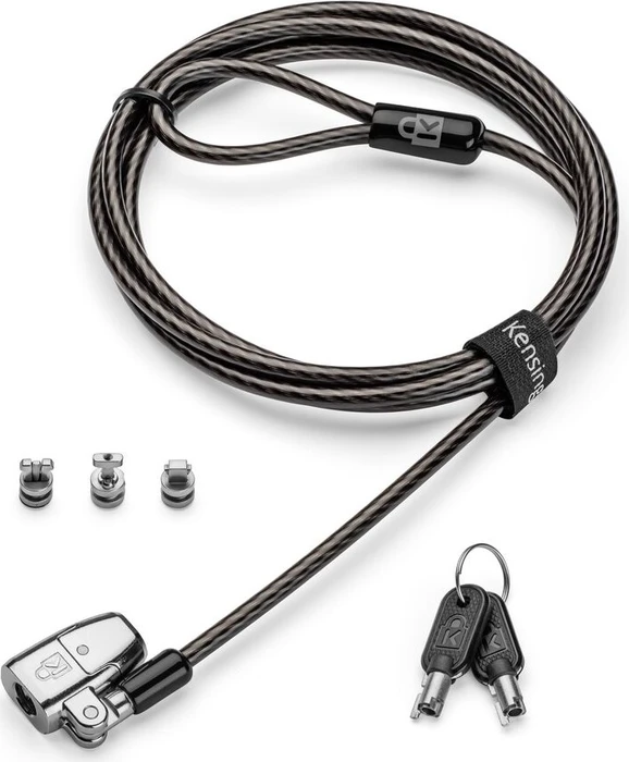 Kensington ClickSafe 2.0 Universelles 3-in-1 Laptopschloss, Kensington/Nano/Wedge