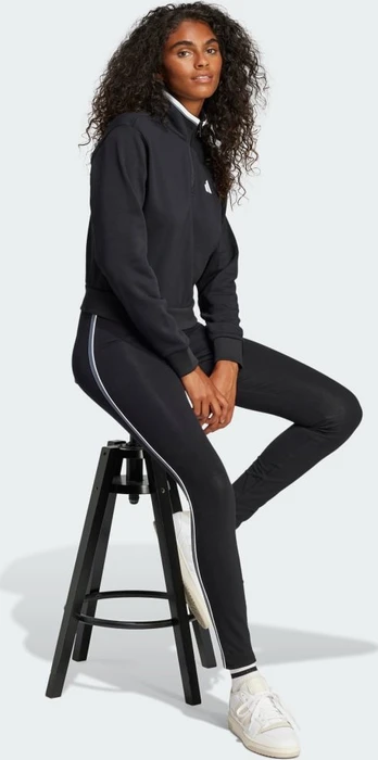 adidas Essentials Color Pop French Terry Crop Quarter-Zip Originals Sweatshirt schwarz (Damen)
