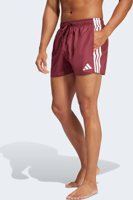 adidas 3-Streifen 3-Inch Badeshorts shadow red/white (Herren)