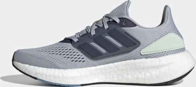 adidas Pureboost 22 halo silver/shadow navy/linen green (Herren)