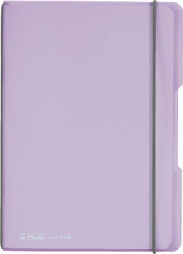 Herlitz my.book flex Notizheft, A5, Lineatur 5, Kunststoff-Cover, flieder, 40 Blatt