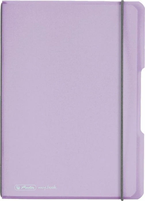Herlitz my.book flex Notizheft, A5, Lineatur 5, Kunststoff-Cover, flieder, 40 Blatt