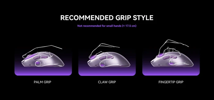 Lamzu Thorn V2 8K Wireless Gaming Mouse violett, USB