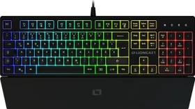Lioncast LK100 RGB Gaming Tastatur, USB, DE