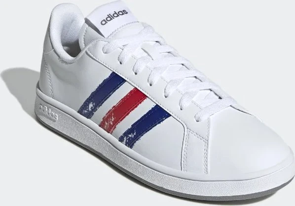 adidas Grand Court Base cloud white/royal blue/scarlet (Herren)