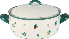 Riess Country Gmundner Streublumen Kasserolle mit Deckel 20cm 2l