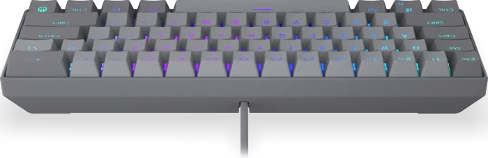 Endorfy Thock V2 Compact, PBT, grau, LEDs RGB, hot-swap, Endorfy RED, USB, US