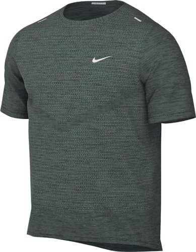Nike Rise 365 Laufshirt kurzarm vintage green/heather (Herren)