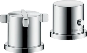 Hansgrohe Axor Citterio E 2-Loch Wannenarmatur mit Thermostat brushed black chrome
