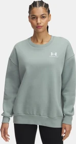 Under Armour Rival Oversize Sweatshirt city khaki light heather/white (Damen)