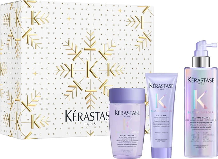 Kérastase Blond Absolu Shampoo 80ml + Treatment 75ml + Blonde Guard 190ml Geschenkset