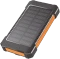 LogiLink Solar Powerbank 6000mAh Taschenlampe 2x USB-A schwarz/orange Vorschaubild