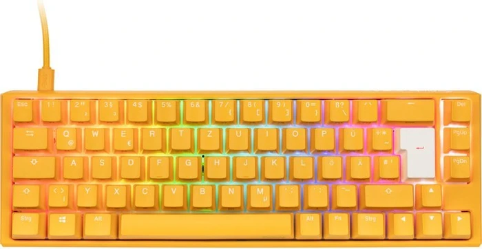 Ducky One 3 Yellow SF PBT, LEDs RGB, MX RGB BLUE, USB, DE