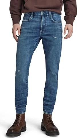 G-Star Revend FWD Skinny Jeans antique faded orinoco blue destroyed (Herren)