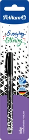 Pelikan inky Tintenroller (Mine) schwarz, Rechtshänder, Blister