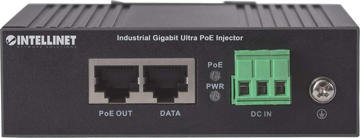 Intellinet Industrial Railmount Gigabit PoE-Injektor, 2x RJ-45, 60W PoE++