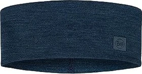 Buff Solid Merino Wide Stirnband night blue