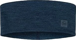 Buff Solid Merino Wide Stirnband night blue