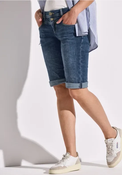 Street One Jane Bermuda Shorts Jeans medium blue random (Damen)