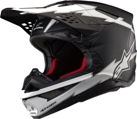 Alpinestars Supertech M10 Ampress matt schwarz/weiß