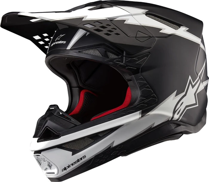 Alpinestars Supertech M10 Ampress matt schwarz/weiß