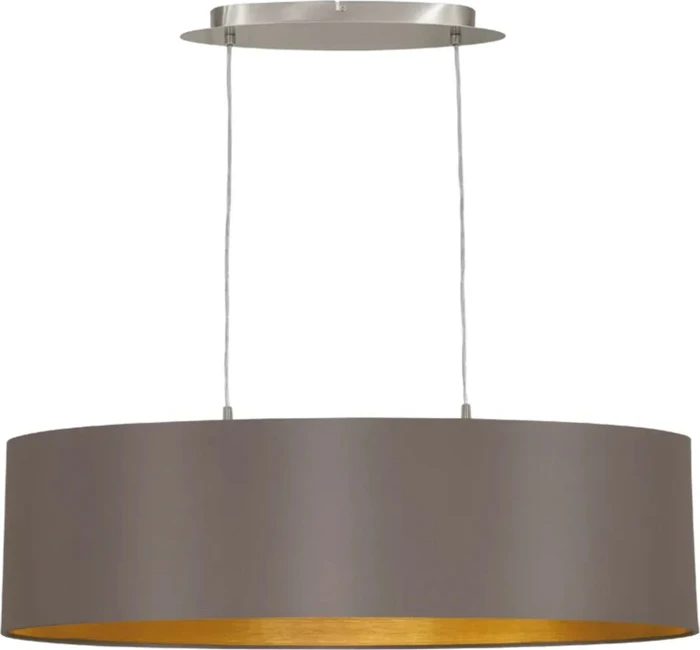 Eglo Maserlo Pendelleuchte/Schirmleuchte 78x22cm cappuccino/gold