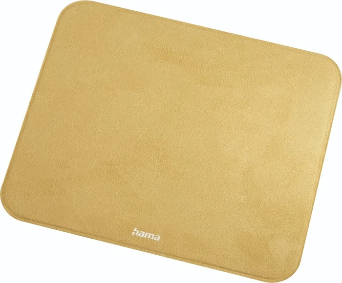 Hama Velvet Mauspad, 220x180mm, gelb (00054168)